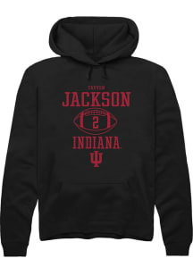 Tayven Jackson Rally Mens Black Indiana Hoosiers NIL Sport Icon Hooded Sweatshirt