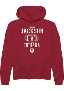 Tayven Jackson Rally Mens Red Indiana Hoosiers NIL Sport Icon Hooded Sweatshirt