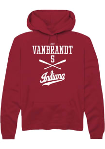 Aly VanBrandt Rally Mens Red Indiana Hoosiers NIL Sport Icon Hooded Sweatshirt