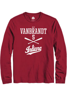 Aly VanBrandt Rally Mens Red Indiana Hoosiers NIL Sport Icon Tee