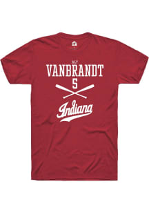 Aly VanBrandt Red Indiana Hoosiers NIL Sport Icon Short Sleeve T Shirt