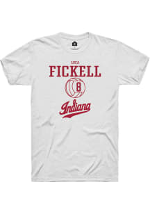 Luca Fickell  Indiana Hoosiers White Rally NIL Sport Icon Short Sleeve T Shirt