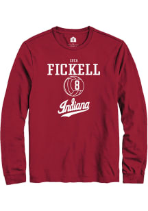 Luca Fickell  Indiana Hoosiers Red Rally NIL Sport Icon Long Sleeve T Shirt