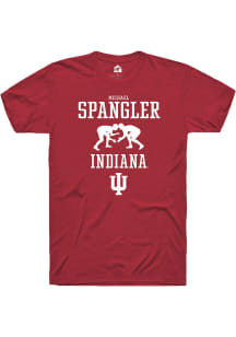 Michael Spangler  Indiana Hoosiers Red Rally NIL Sport Icon Short Sleeve T Shirt