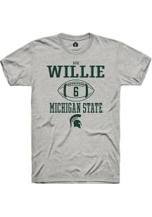 Ade Willie Ash Michigan State Spartans NIL Sport Icon Short Sleeve T Shirt