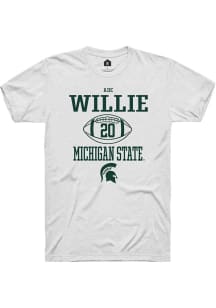Ade Willie  Michigan State Spartans White Rally NIL Sport Icon Short Sleeve T Shirt