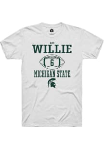 Ade Willie White Michigan State Spartans NIL Sport Icon Short Sleeve T Shirt