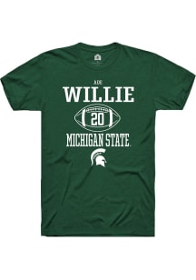 Ade Willie  Michigan State Spartans Green Rally NIL Sport Icon Short Sleeve T Shirt