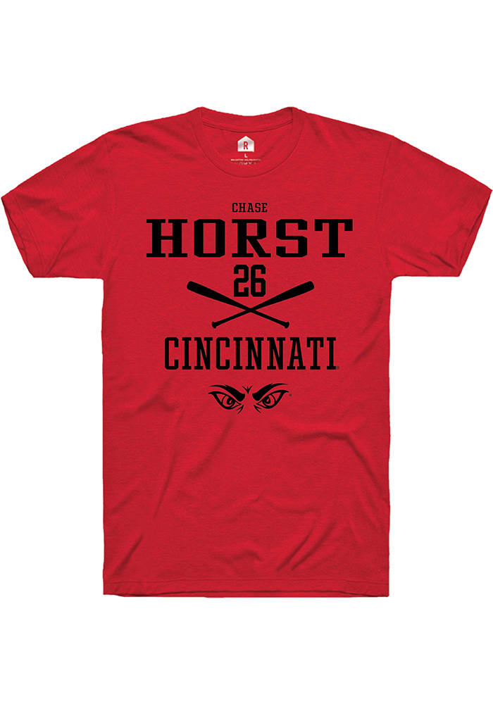 Chase Horst Cincinnati Bearcats Red Rally NIL Sport Icon Short Sleeve T Shirt