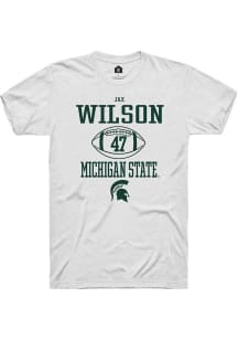Jax Wilson  Michigan State Spartans White Rally NIL Sport Icon Short Sleeve T Shirt
