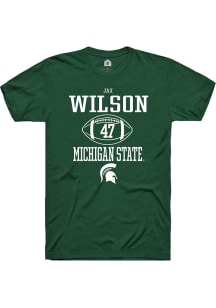 Jax Wilson  Michigan State Spartans Green Rally NIL Sport Icon Short Sleeve T Shirt