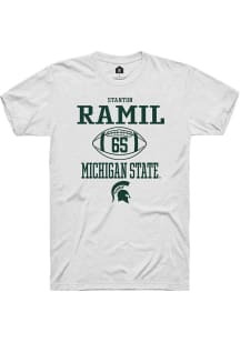 Stanton Ramil  Michigan State Spartans White Rally NIL Sport Icon Short Sleeve T Shirt