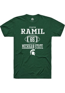 Stanton Ramil  Michigan State Spartans Green Rally NIL Sport Icon Short Sleeve T Shirt