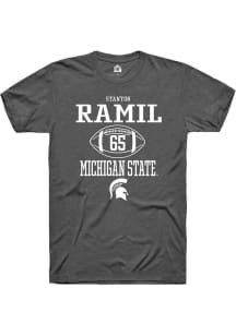 Stanton Ramil  Michigan State Spartans Dark Grey Rally NIL Sport Icon Short Sleeve T Shirt