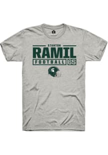 Stanton Ramil  Michigan State Spartans Ash Rally NIL Stacked Box Short Sleeve T Shirt