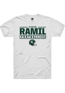Stanton Ramil  Michigan State Spartans White Rally NIL Stacked Box Short Sleeve T Shirt