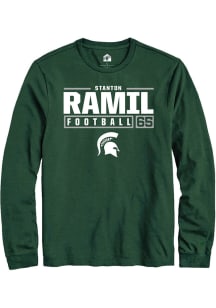 Stanton Ramil  Michigan State Spartans Green Rally NIL Stacked Box Long Sleeve T Shirt