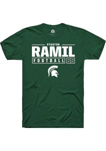 Stanton Ramil  Michigan State Spartans Green Rally NIL Stacked Box Short Sleeve T Shirt
