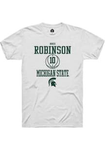 Bree Robinson  Michigan State Spartans White Rally NIL Sport Icon Short Sleeve T Shirt