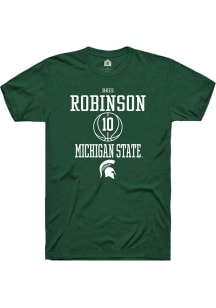 Bree Robinson  Michigan State Spartans Green Rally NIL Sport Icon Short Sleeve T Shirt