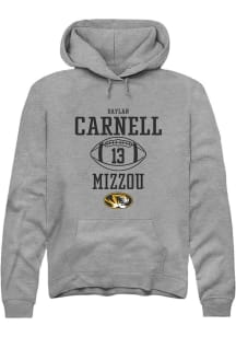 Daylan Carnell  Rally Missouri Tigers Mens Graphite NIL Sport Icon Long Sleeve Hoodie