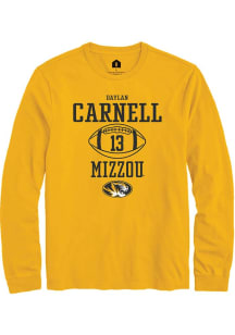 Daylan Carnell  Missouri Tigers Gold Rally NIL Sport Icon Long Sleeve T Shirt