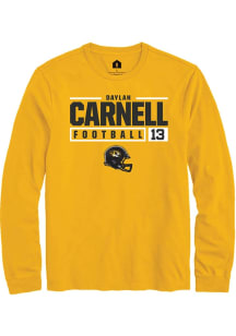 Daylan Carnell  Missouri Tigers Gold Rally NIL Stacked Box Long Sleeve T Shirt