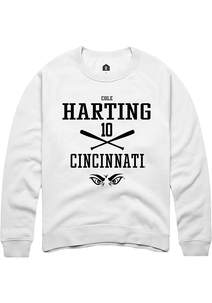 Cole Harting Rally Cincinnati Bearcats Mens NIL Sport Icon Long Sleeve Crew Sweatshirt