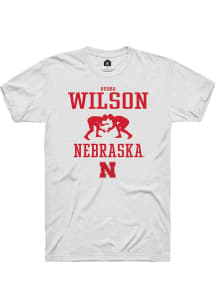 Bubba Wilson White Nebraska Cornhuskers NIL Sport Icon Short Sleeve T Shirt