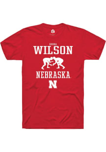 Bubba Wilson Red Nebraska Cornhuskers NIL Sport Icon Short Sleeve T Shirt