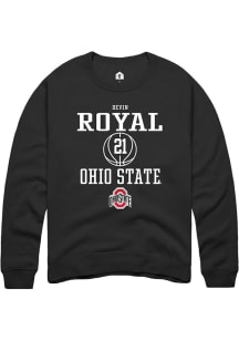 Devin Royal Rally Mens Black Ohio State Buckeyes NIL Sport Icon Crew Sweatshirt
