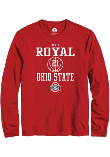 Devin Royal Rally Mens Red Ohio State Buckeyes NIL Sport Icon Tee