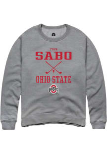 Tyler Sabo  Rally Ohio State Buckeyes Mens Graphite NIL Sport Icon Long Sleeve Crew Sweatshirt