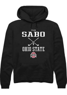 Tyler Sabo  Rally Ohio State Buckeyes Mens Black NIL Sport Icon Long Sleeve Hoodie