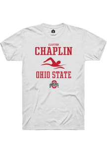 Clayton Chaplin White Ohio State Buckeyes NIL Sport Icon Short Sleeve T Shirt