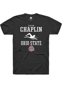 Clayton Chaplin Black Ohio State Buckeyes NIL Sport Icon Short Sleeve T Shirt