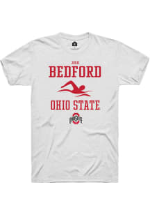 Josh Bedford  Ohio State Buckeyes White Rally NIL Sport Icon Short Sleeve T Shirt