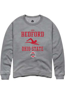 Josh Bedford  Rally Ohio State Buckeyes Mens Graphite NIL Sport Icon Long Sleeve Crew Sweatshirt