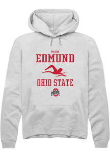 Mason Edmund  Rally Ohio State Buckeyes Mens White NIL Sport Icon Long Sleeve Hoodie