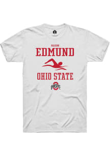 Mason Edmund  Ohio State Buckeyes White Rally NIL Sport Icon Short Sleeve T Shirt