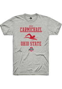 Noah Carmichael Ash Ohio State Buckeyes NIL Sport Icon Short Sleeve T Shirt