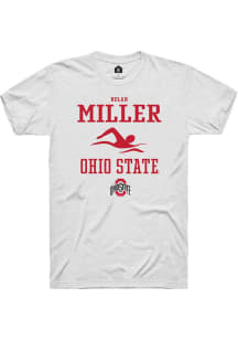 Nolan Miller  Ohio State Buckeyes White Rally NIL Sport Icon Short Sleeve T Shirt