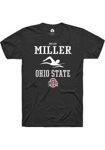 Nolan Miller  Ohio State Buckeyes Black Rally NIL Sport Icon Short Sleeve T Shirt