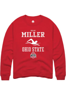 Nolan Miller  Rally Ohio State Buckeyes Mens Red NIL Sport Icon Long Sleeve Crew Sweatshirt