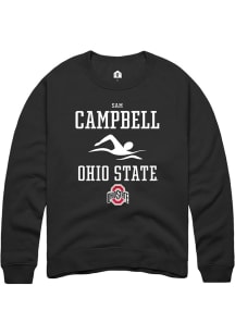 Sam Campbell  Rally Ohio State Buckeyes Mens Black NIL Sport Icon Long Sleeve Crew Sweatshirt