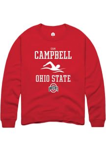 Sam Campbell  Rally Ohio State Buckeyes Mens Red NIL Sport Icon Long Sleeve Crew Sweatshirt