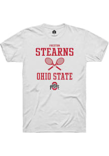 Preston Stearns  Ohio State Buckeyes White Rally NIL Sport Icon Short Sleeve T Shirt