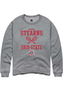 Preston Stearns  Rally Ohio State Buckeyes Mens Graphite NIL Sport Icon Long Sleeve Crew Sweatsh..