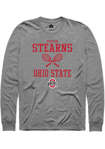 Preston Stearns  Ohio State Buckeyes Graphite Rally NIL Sport Icon Long Sleeve T Shirt