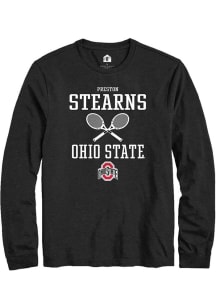 Preston Stearns  Ohio State Buckeyes Black Rally NIL Sport Icon Long Sleeve T Shirt